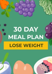 30 Day Meal Plan For Weight Loss | E-books